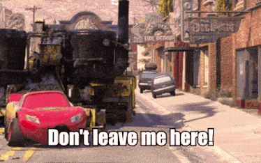 a cartoon scene with a sign that says oil pan