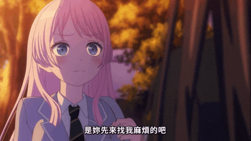 a girl in a suit and tie with chinese writing on her face