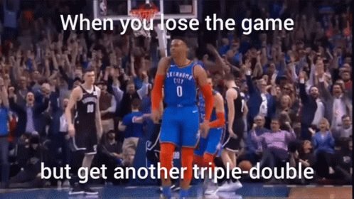 Russell Westbrook Triple Double GIF - Russell Westbrook Triple Double GIFs