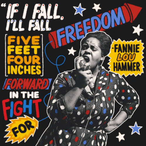 Fannie Lou Hammer If I Fall I Fall GIF - Fannie Lou Hammer If I Fall I Fall Five Feet Four Inches GIFs