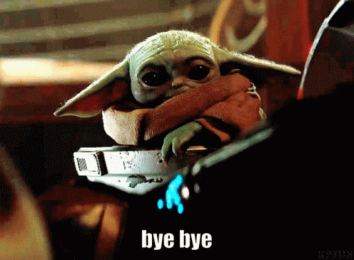 Bye Bye Bye GIF - Bye Bye Bye Baby Yoda GIFs
