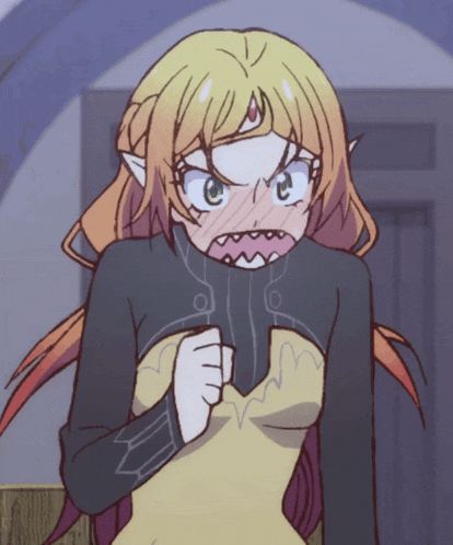 a cartoon drawing of a girl with a very angry face