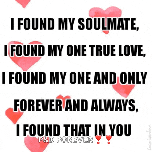 a poster that says ' i found my soulmate ' on it