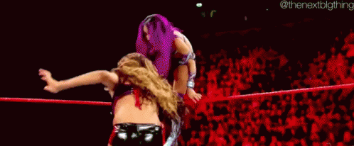 Sasha Banks Double Knees GIF - Sasha Banks Double Knees Alicia Fox GIFs