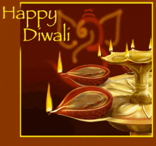 Happy Diwali Candle Lights GIF - Happy Diwali Candle Lights GIFs