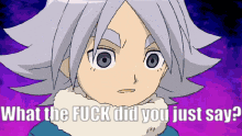 a cartoon character says what the fuck did you just say ..