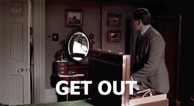 Downton Abbey - Get Out Edna GIF - Downton Abbey Edna Branson Get Out GIFs