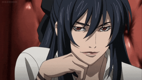 a close up of a person 's face with a kissanime logo on the bottom right
