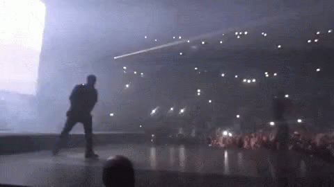 Kanye Excited GIF - Kanye Excited Concert GIFs