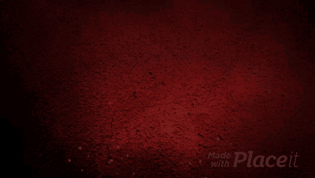 a red background that says made with placeit on it