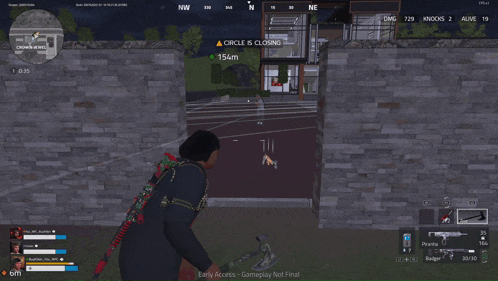 a screenshot of a video game that says early access on the bottom