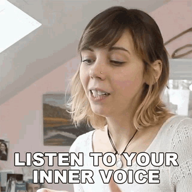 Listen To Your Inner Voice Robin Sealark GIF - Listen To Your Inner Voice Robin Sealark Listen To Yourself GIFs