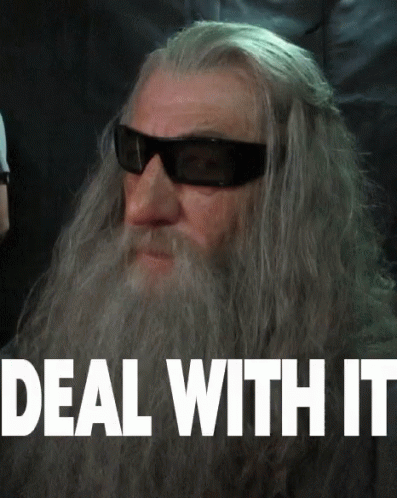 Deal With It Gandalf GIF