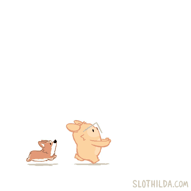 a cartoon of a turkey a dog and a bear with slothilda.com written on the bottom