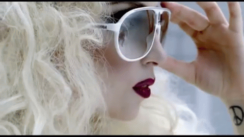 Lady Gaga GIF - Ladygaga Badromance Sunglasses GIFs