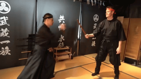 Sword Fight Training Ninja GIF - Sword Fight Training Ninja Training GIFs