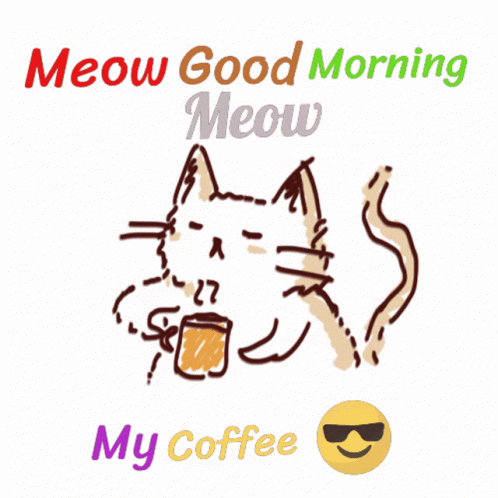 Coffee Cat GIF - Coffee Cat Good Morning GIFs