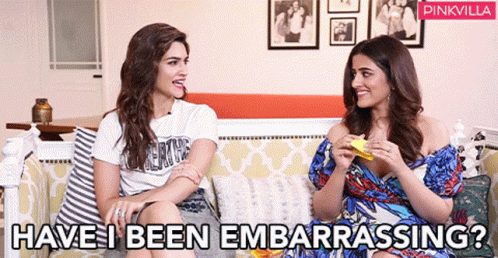 Have I Been Embarrassing Kriti Sanon GIF - Have I Been Embarrassing Kriti Sanon Nupur Sanon GIFs