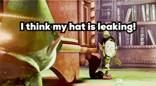 I Think My Hat Is Leaking Prep And Landing GIF - I Think My Hat Is Leaking Hat Is Leaking Prep And Landing GIFs