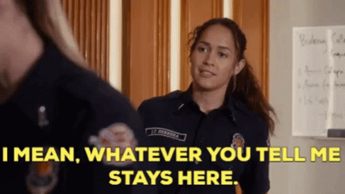 Station19 Andy Herrera GIF - Station19 Andy Herrera I Mean Whatever You Tell Me Stays Here GIFs