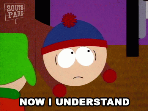 Now I Understand Stan Marsh GIF - Now I Understand Stan Marsh South Park GIFs