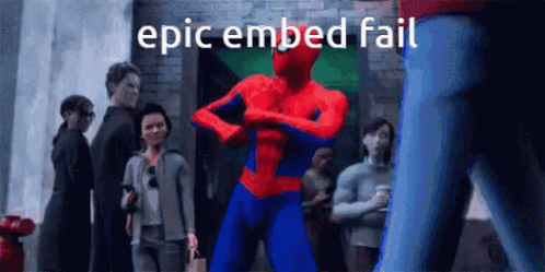 Spiderman Epic Embed Fail GIF