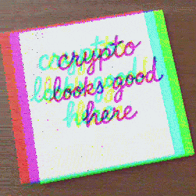 a piece of paper that says " crcrypto looks good where "