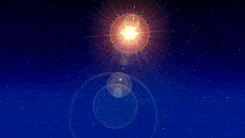 a cartoon character is flying through the air with stars surrounding him