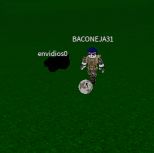 a video game character named baconeja31 is holding a ball