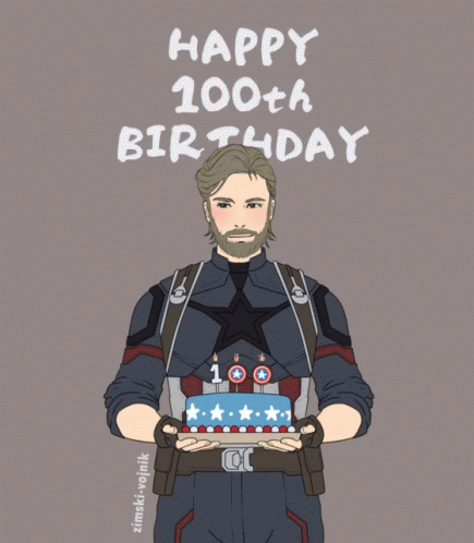 Steve Rogers Happy Birthday GIF - Steve Rogers Happy Birthday Captain America GIFs