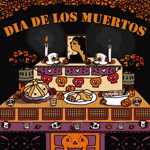 Dia De Los Muertos GIF - Dia De Los Muertos Halloween Altar GIFs
