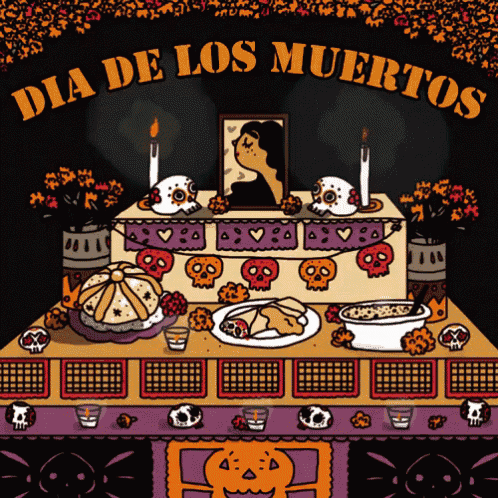 a poster for dia de los muertos with a picture of a woman