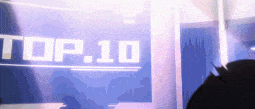 a computer screen displays the number 10 on it