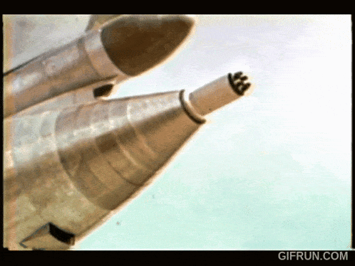 a gif from gifrun.com shows two missiles being launched
