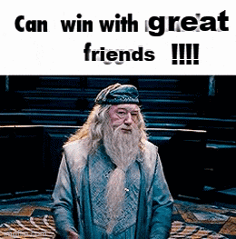 Can Win With Great Friends Wizard GIF