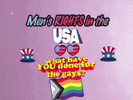 a poster that says men 's rights in the usa on it