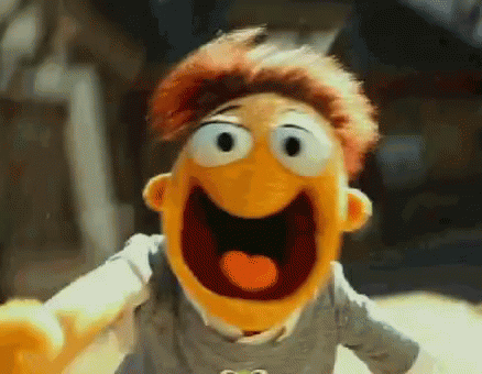 Muppet Smiling GIF - Muppet Smiling Running GIFs
