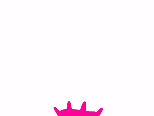 a pink circle with a white background and a few lines on it