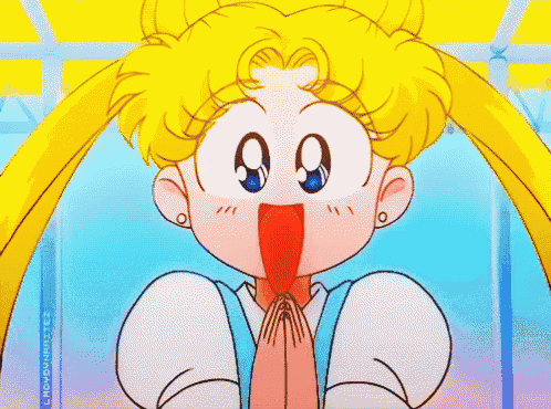 a cartoon girl with a surprised look on her face .