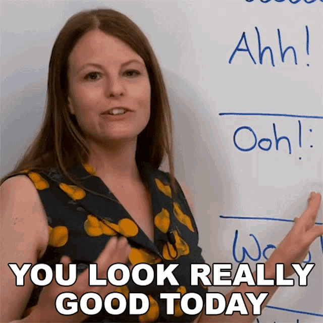 You Look Really Good Today Emma GIF - You Look Really Good Today Emma Engvid GIFs