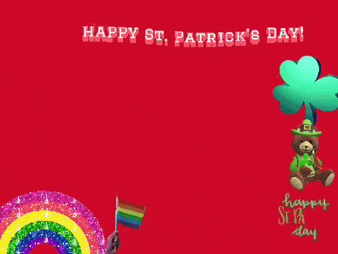 elmo from sesame street holding a rainbow flag and a candy cane