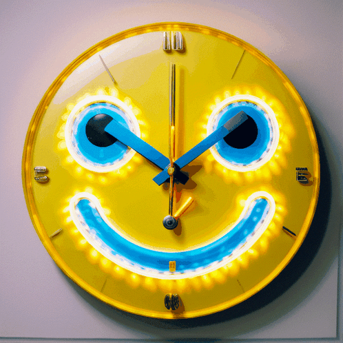 Smiley Face Clock GIF - Smiley Face Clock Smiley Emoji GIFs