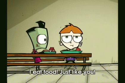 I'M Not An Alien! GIF - Invader Zim I Eat Food Just Like You GIFs