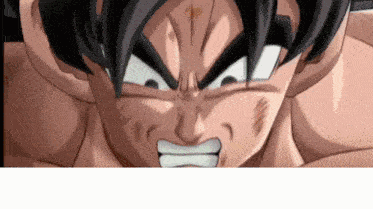 a close up of a cartoon character 's face with a very angry expression