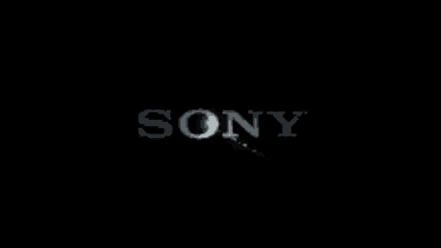 a sony logo on a black background