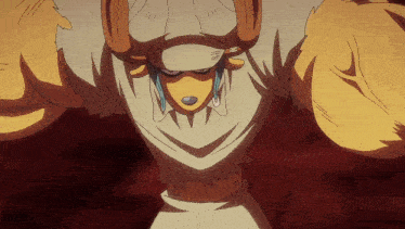a cartoon character is wearing a white shirt with horns on his head