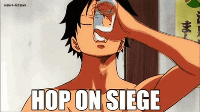 One Piece Luffy GIF - One Piece Luffy Hop On Siege GIFs