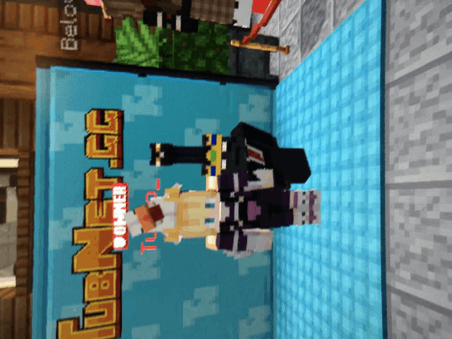 a person in a video game is standing in front of a sign that says " turnnet.gg "