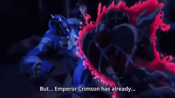 emperor crimson has already appeared in a cartoon