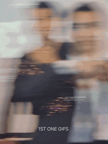 a blurry picture of a person with the words 1st one gifs below them